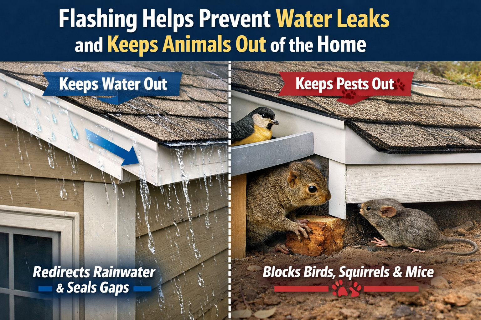 Aluminum flashing repair and replacement in Chicago on dormer, soffit, fascia, and gable wall siding