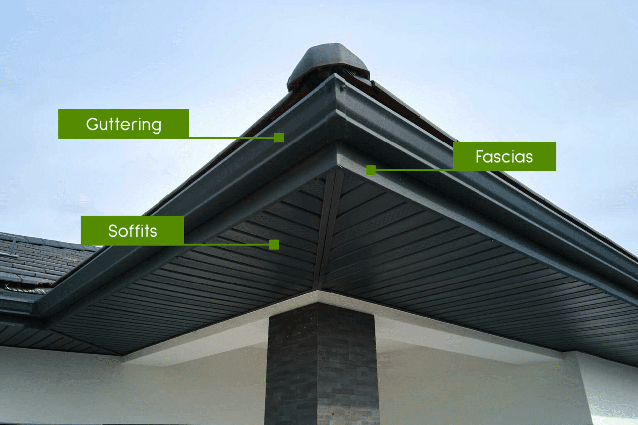 Soffit and fascia repair and replacement on a Chicago home